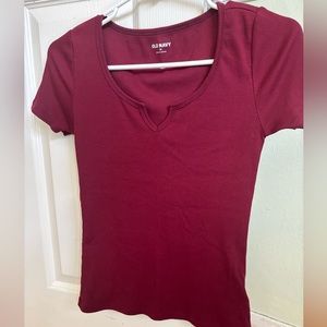 Fitted Rib Knit T-Shirt for Women